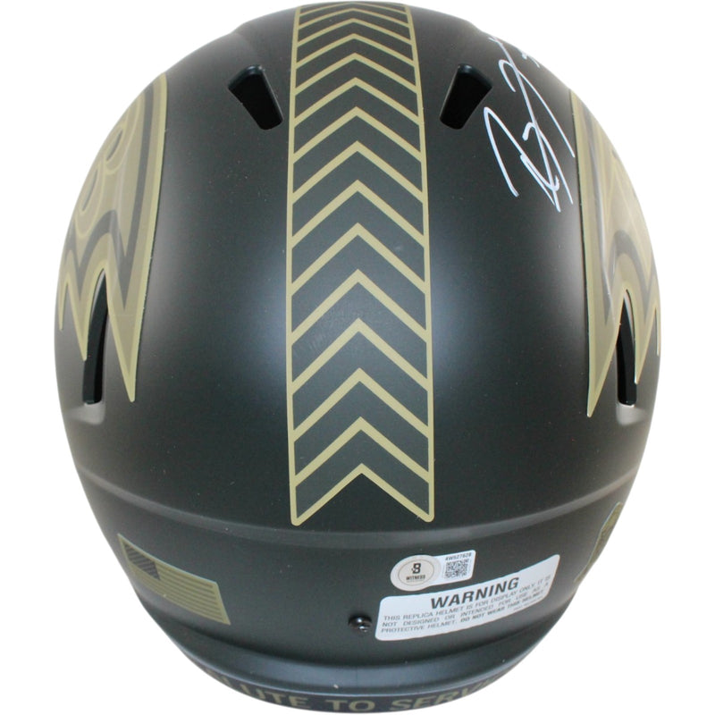 Ray Lewis Signed Baltimore Ravens 2025 Salute to Service Full Size Helmet