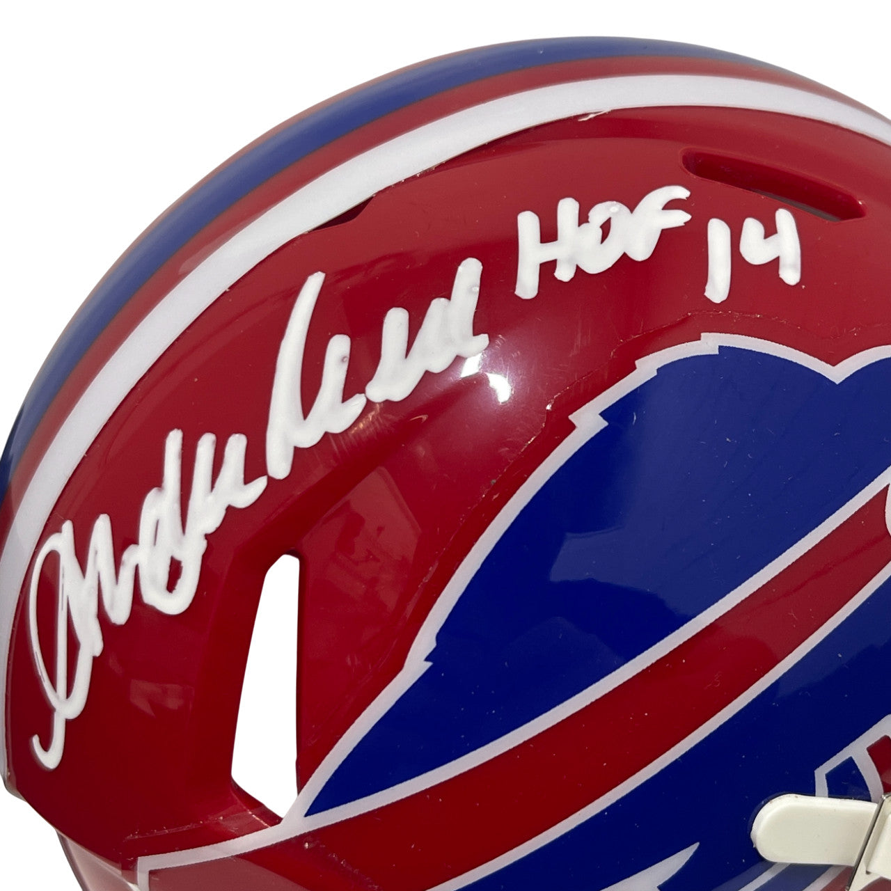 Andre Reed Signed Buffalo Bills Throwback Mini Helmet (HOF 14)