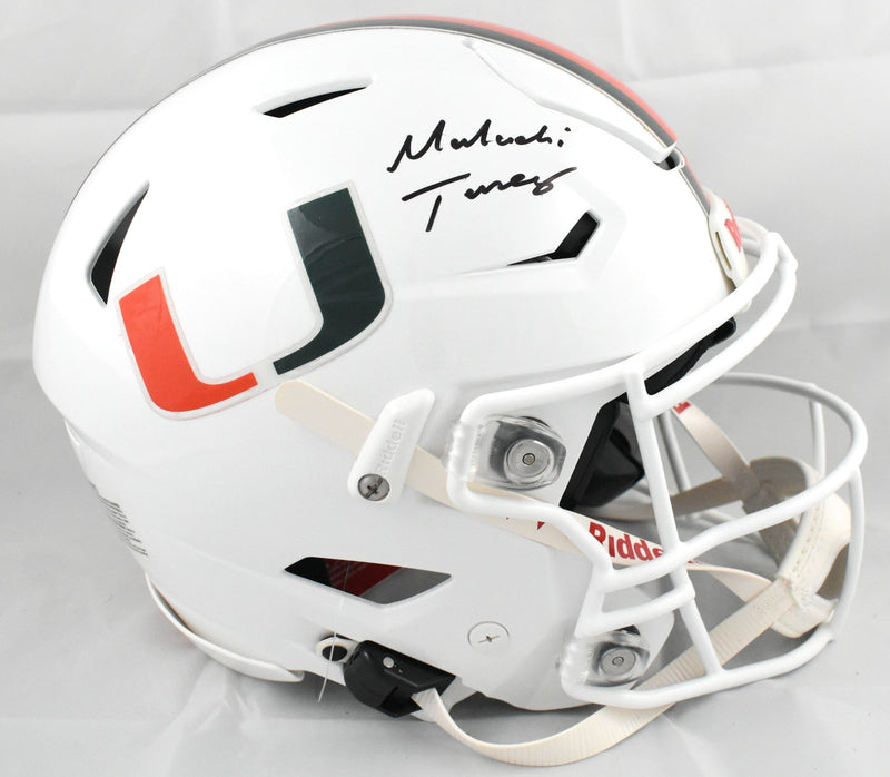 Malachi Toney Autographed Miami Hurricanes Full Size Speedflex Helmet