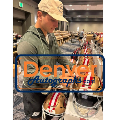 Brock Purdy & George Kittle Signed San Francisco 49ers Full Size Axiom Helmet