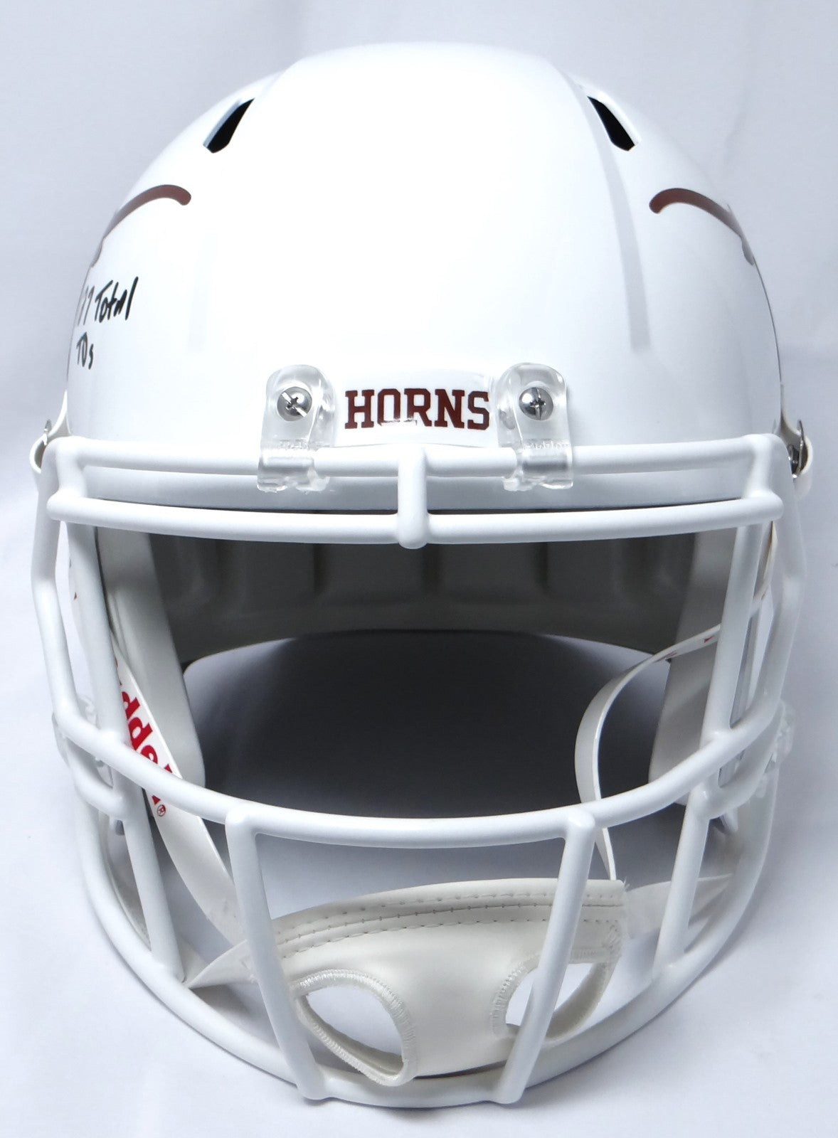 Sam Ehlinger Signed Texas Longhorns Full Size Speed Helmet with Inscriptions