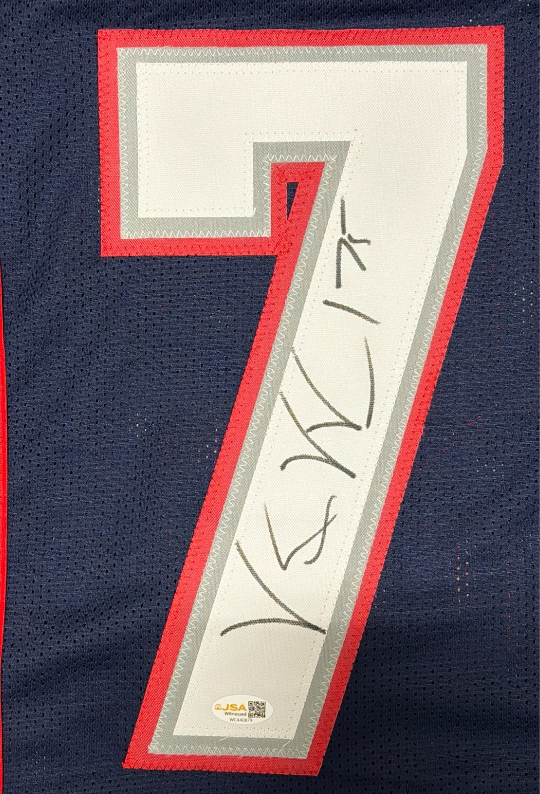 Vince Wilfork Signed New England Patriots Custom Jersey (JSA COA)