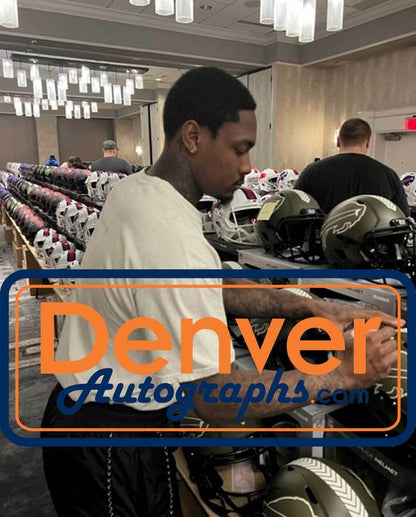 Stefon Diggs Signed Buffalo Bills Full Size Salute Replica Helmet