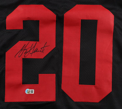 Garrison Hearst Signed San Francisco 49ers Black Custom Jersey