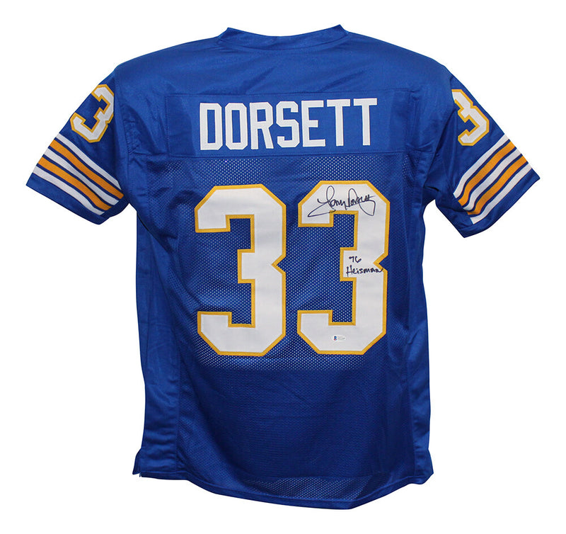 Tony Dorsett Signed Pittsburgh Panthers College Style Jersey Heisman