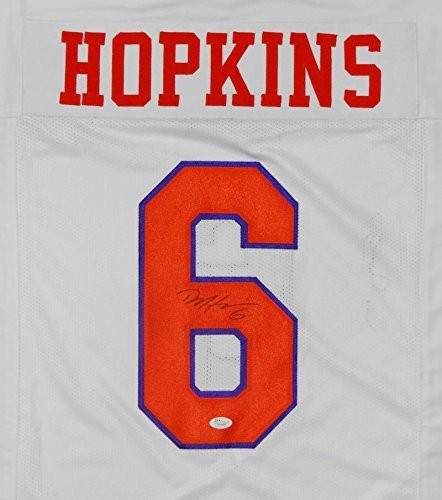 Deandre Hopkins Signed White College Style Jersey