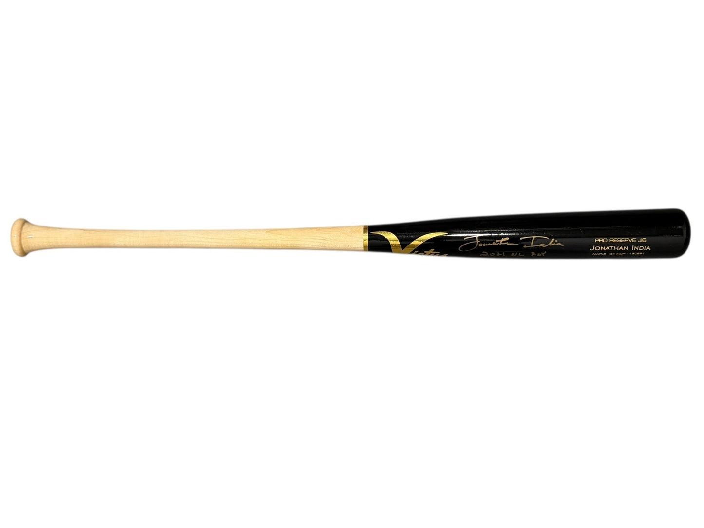 Jonathan India Signed Victus Game Model Bat 2021 NL ROY PSA COA