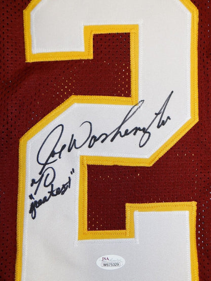 Joe Washington Signed Maroon Custom Jersey