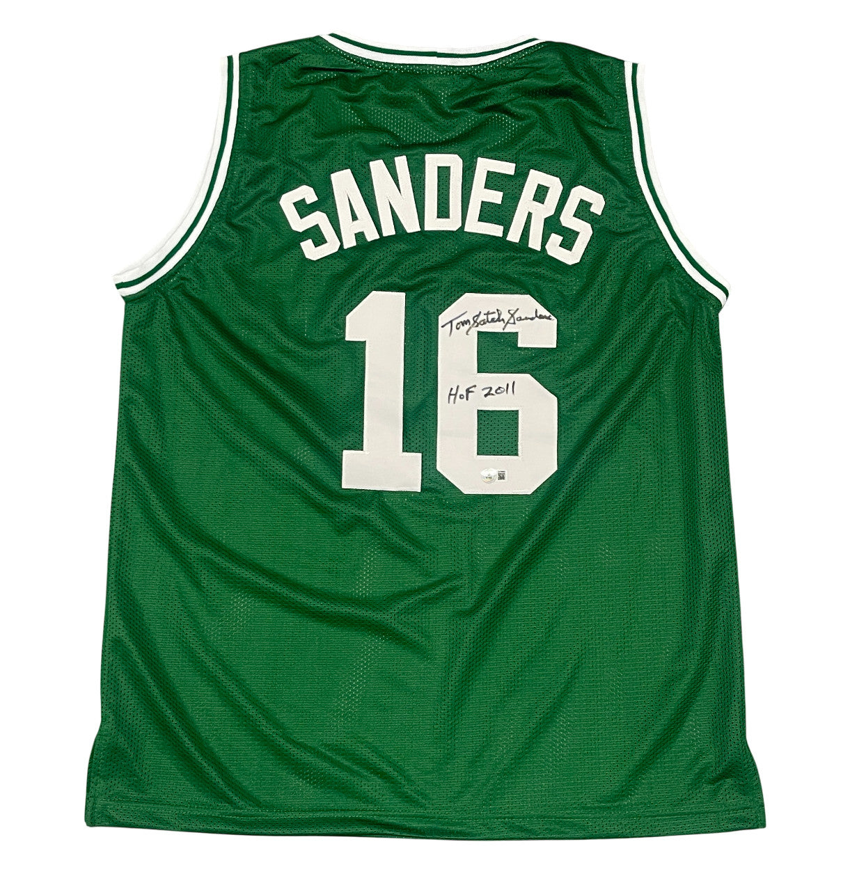 Tom "Satch" Sanders Signed Boston Celtics Custom Jersey HOF 2011 BAS COA