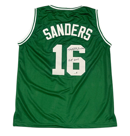 Tom "Satch" Sanders Signed Boston Celtics Custom Jersey HOF 2011 BAS COA