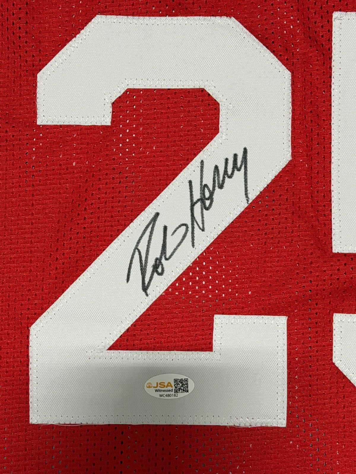 Robert Horry Signed Houston Rockets Custom Jersey (JSA)