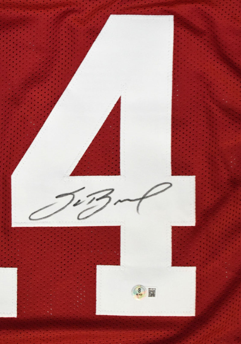 Sam Bradford Autographed Oklahoma Sooners Crimson Custom Jersey
