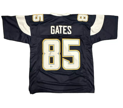 Antonio Gates Signed San Diego Chargers Custom Football Jersey BAS