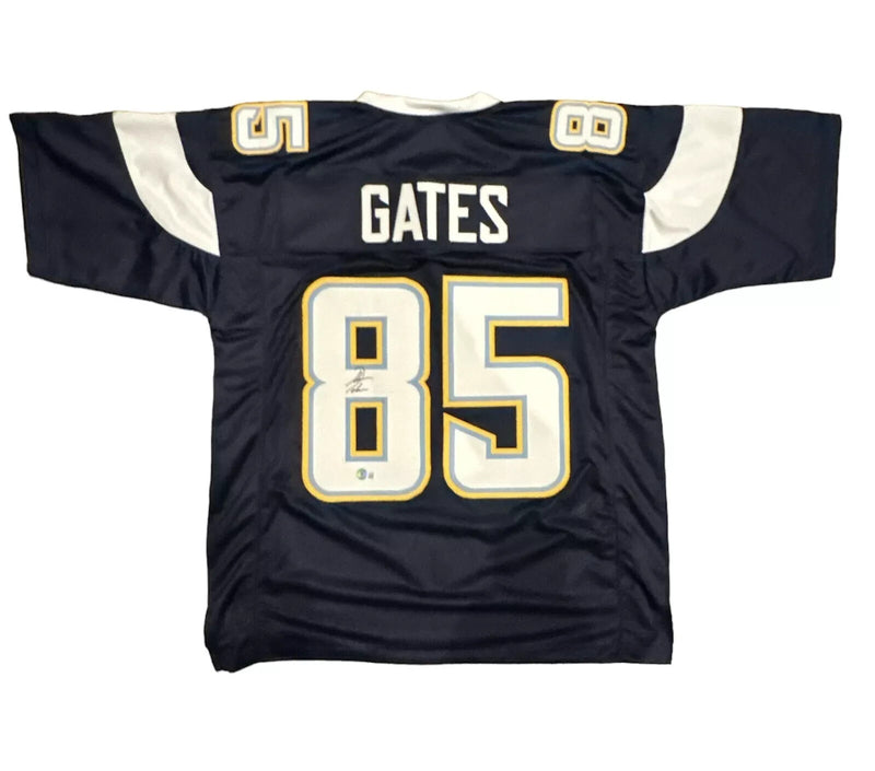 Antonio Gates Signed San Diego Chargers Custom Football Jersey BAS