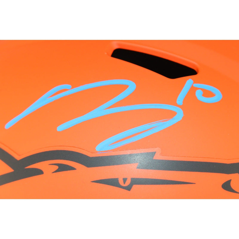 Bo Nix Denver Broncos Autographed Full Size Rave Helmet