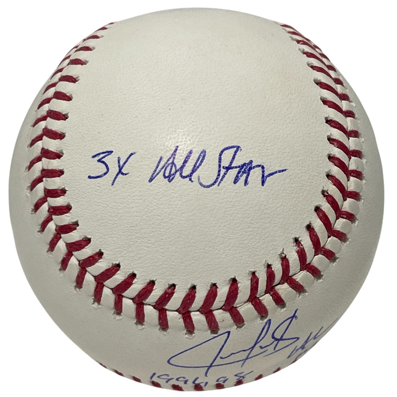 Juan Gonzalez Signed Official Major League Baseball w/ 3 Inscriptions