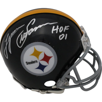 Lynn Swann Signed Pittsburgh Steelers VSR4 Mini Helmet HOF Beckett