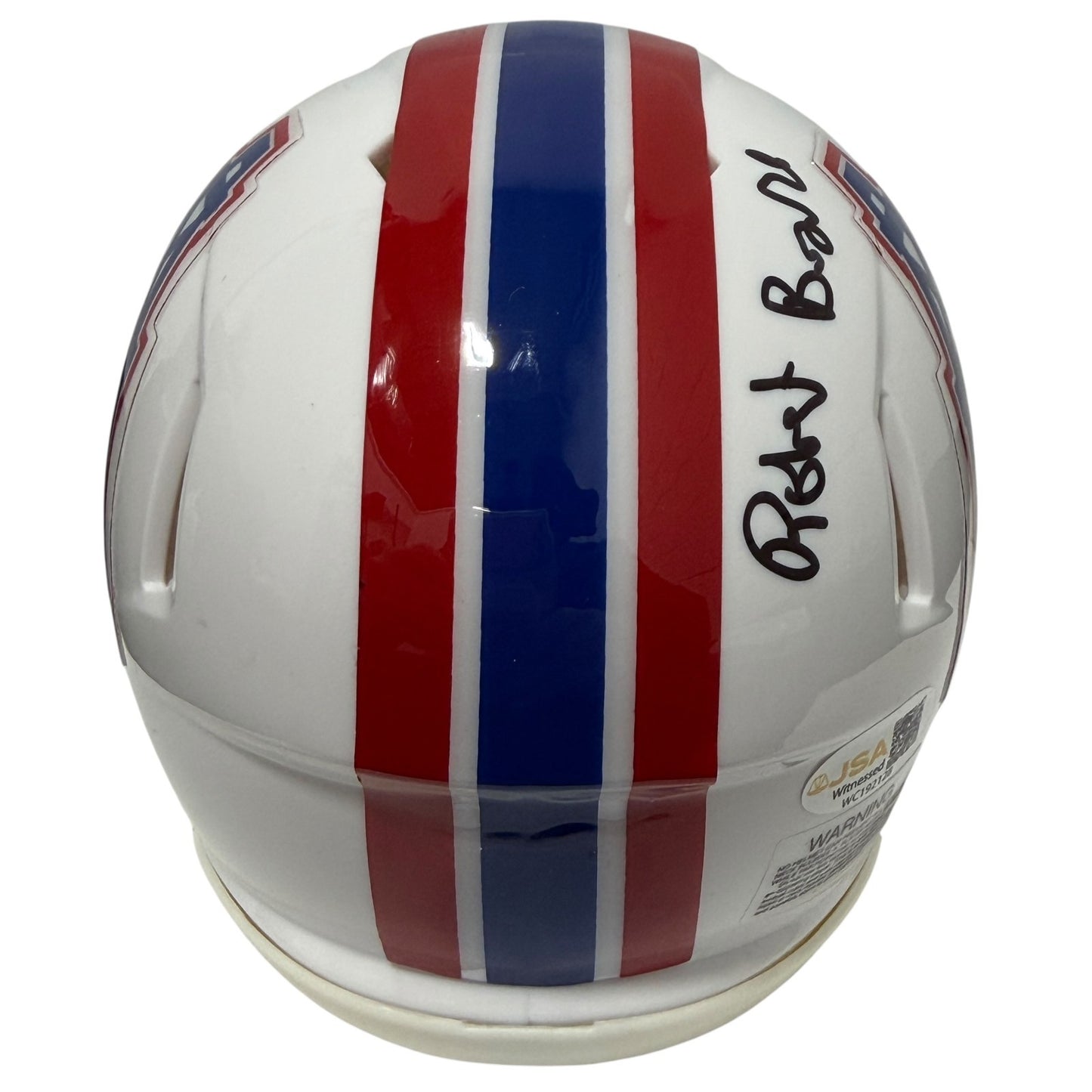 Robert Brazile Houston Oilers Signed Throwback Mini Helmet 3 Inscriptions