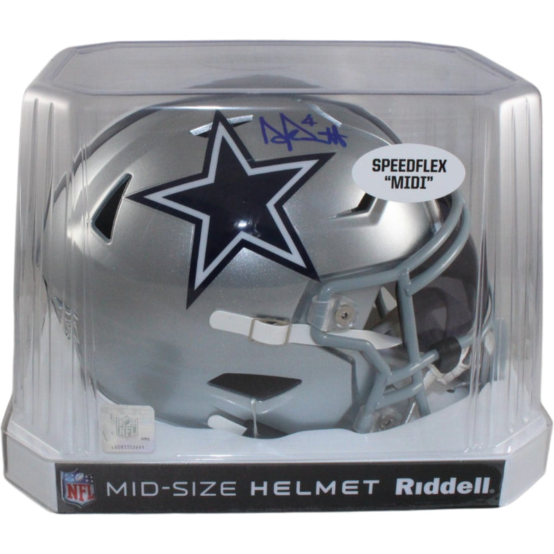 Dak Prescott Autographed Dallas Cowboys Mid-Size Helmet