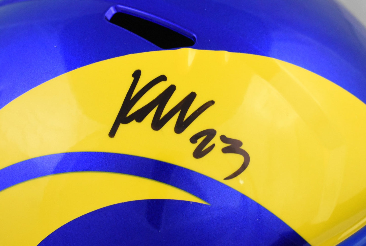 Kyren Williams Autographed Los Angeles Rams Full Size Speed Helmet