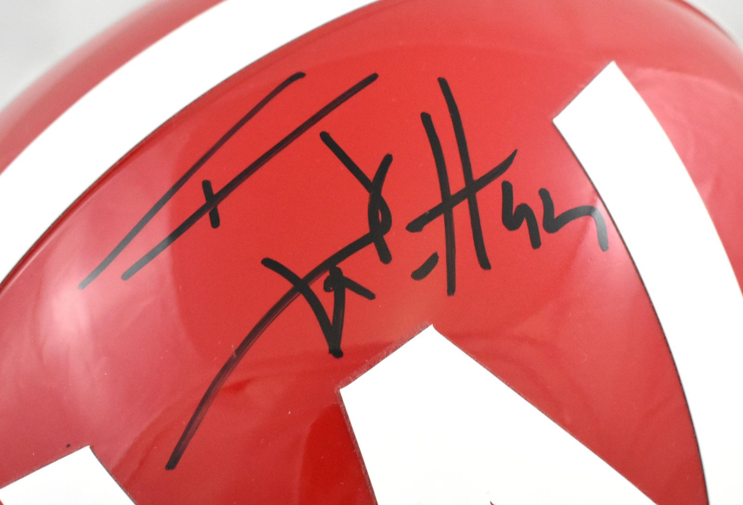 T.J. Watt Autographed Wisconsin Badgers Full Size Helmet