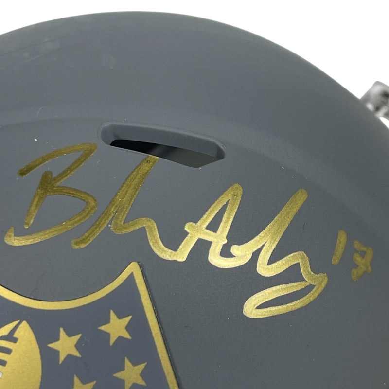Justin Tucker & Brandon Aubrey Signed NFL Shield Slate Speed Mini Helmet
