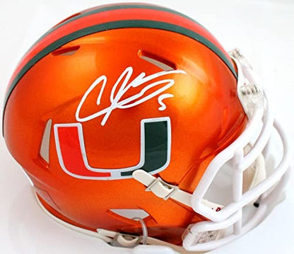 Andre Johnson Signed Miami Hurricanes Flash Speed Mini Helmet