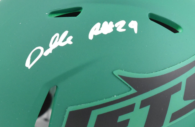 Darrelle Revis Signed New York Jets Rave Speed Mini Helmet