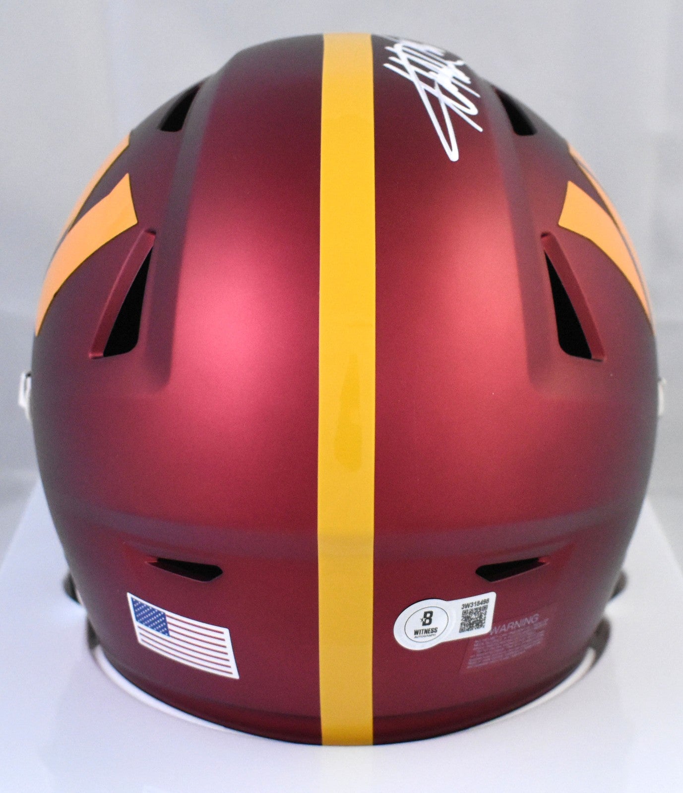 Adrian Peterson Signed Washington Commanders Mid-Size SpeedFlex Helmet
