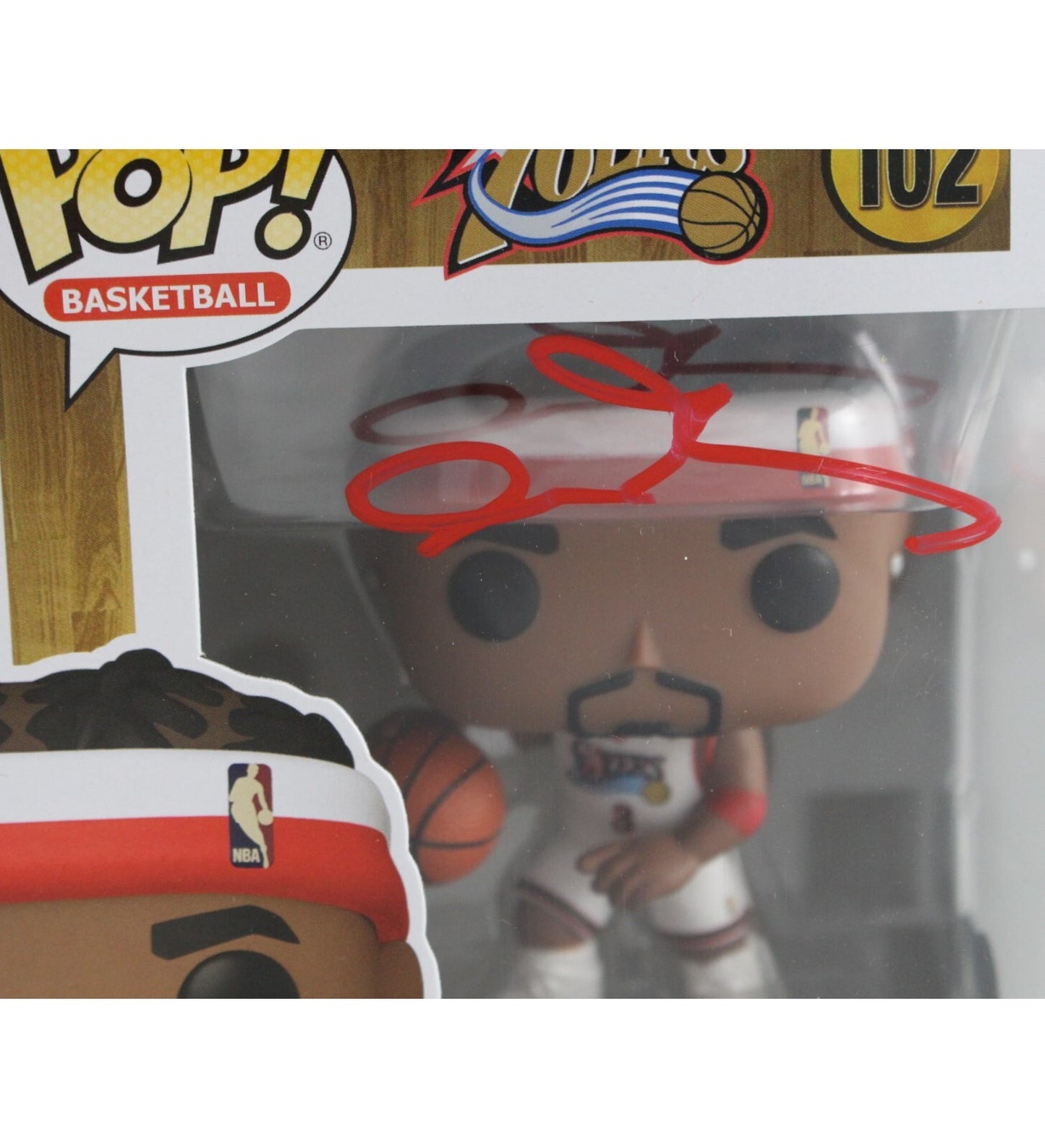 Allen Iverson Signed Philadelphia 76ers Funko Pop #102