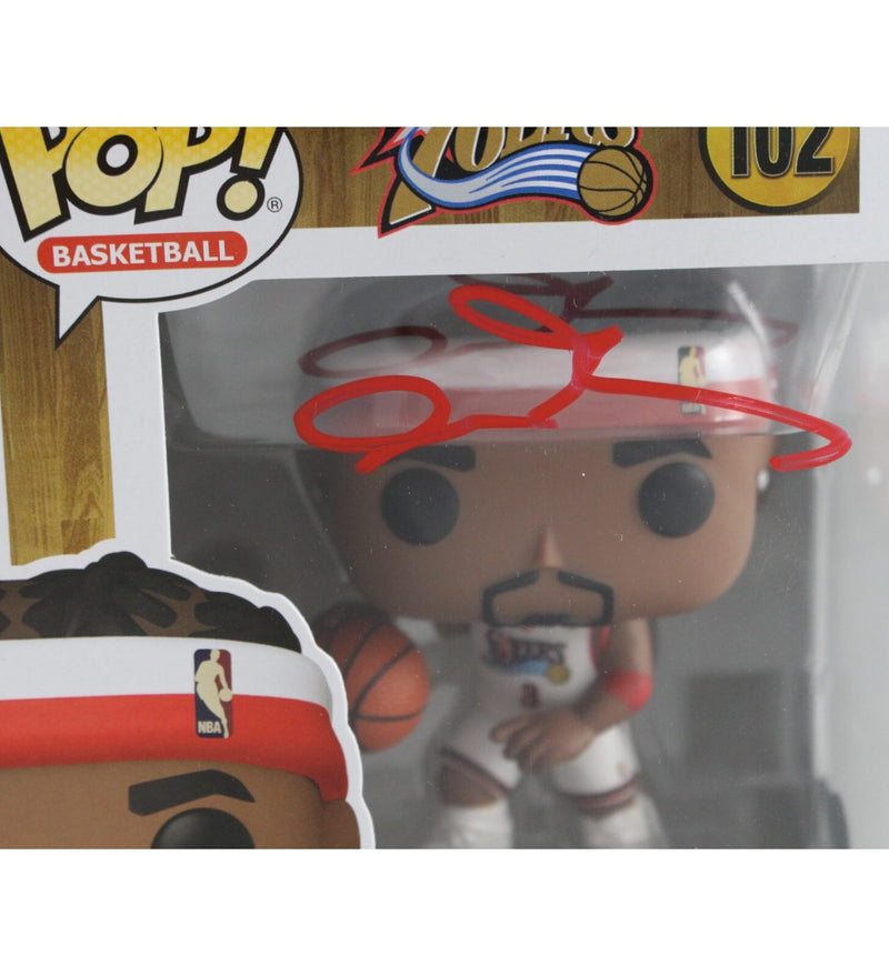 Allen Iverson Signed Philadelphia 76ers Funko Pop #102