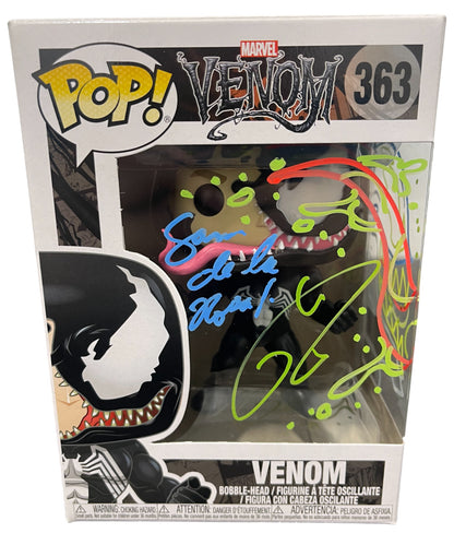 Tom Hardy Signed Venom Funko Pop #363 with Sam De La Rosa Sketch