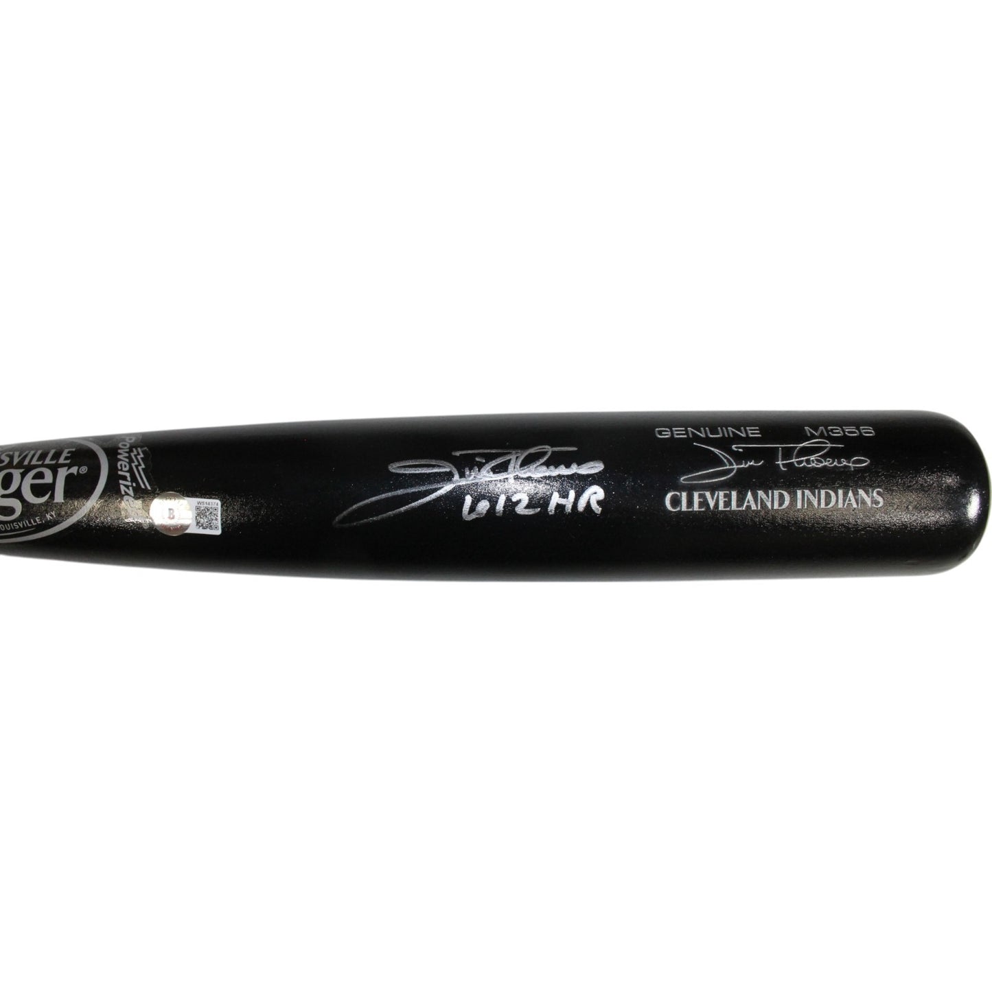Jim Thome Autographed Cleveland Indians Louisville Slugger Bat (612 HR)
