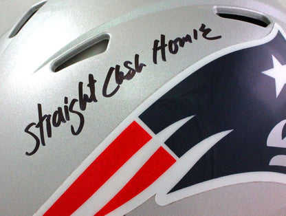 Randy Moss Signed New England Patriots Full Size Speed Authentic Helmet