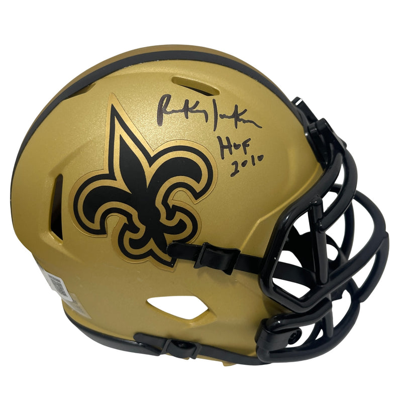 Rickey Jackson Signed New Orleans Saints Rave Mini Helmet (HOF 2010)