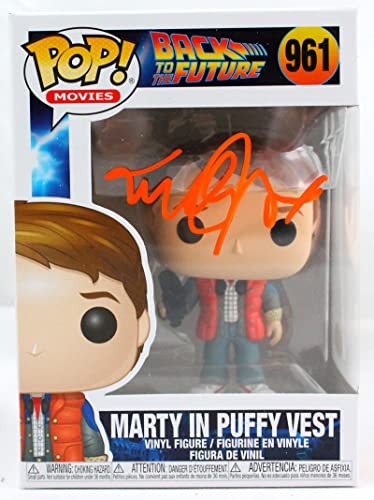 Michael J. Fox Signed Marty McFly Funko Pop Figurine #961