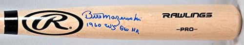 Bill Mazeroski Signed Rawlings Pro Baseball Bat Inscribed "60 WS GW HR"