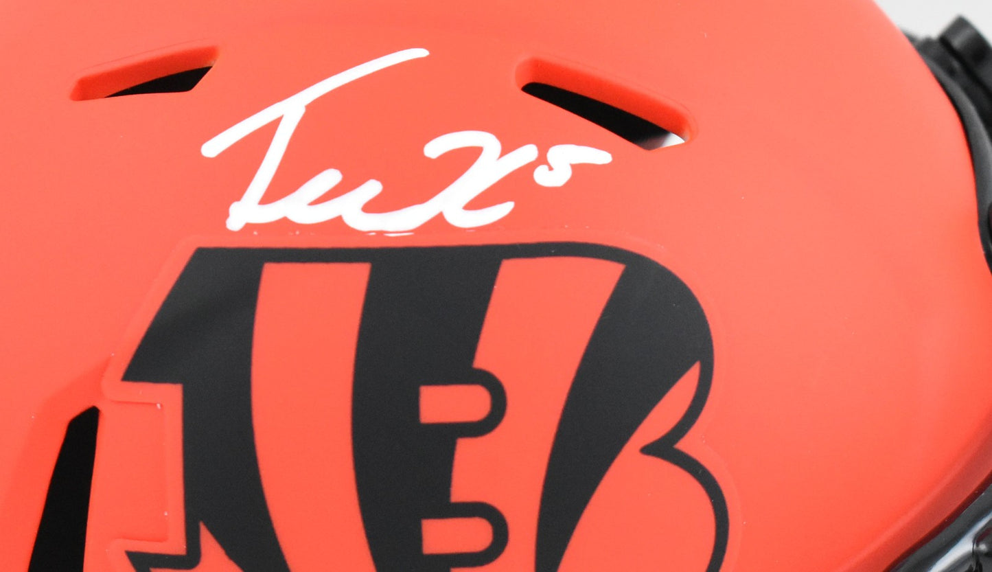 Tee Higgins Signed Cincinnati Bengals Rave Speed Mini Helmet