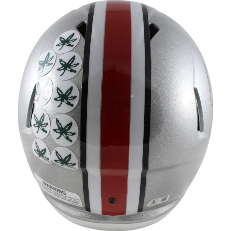 Quinshon Judkins Ohio State Buckeyes Autographed Speed Full Size Helmet