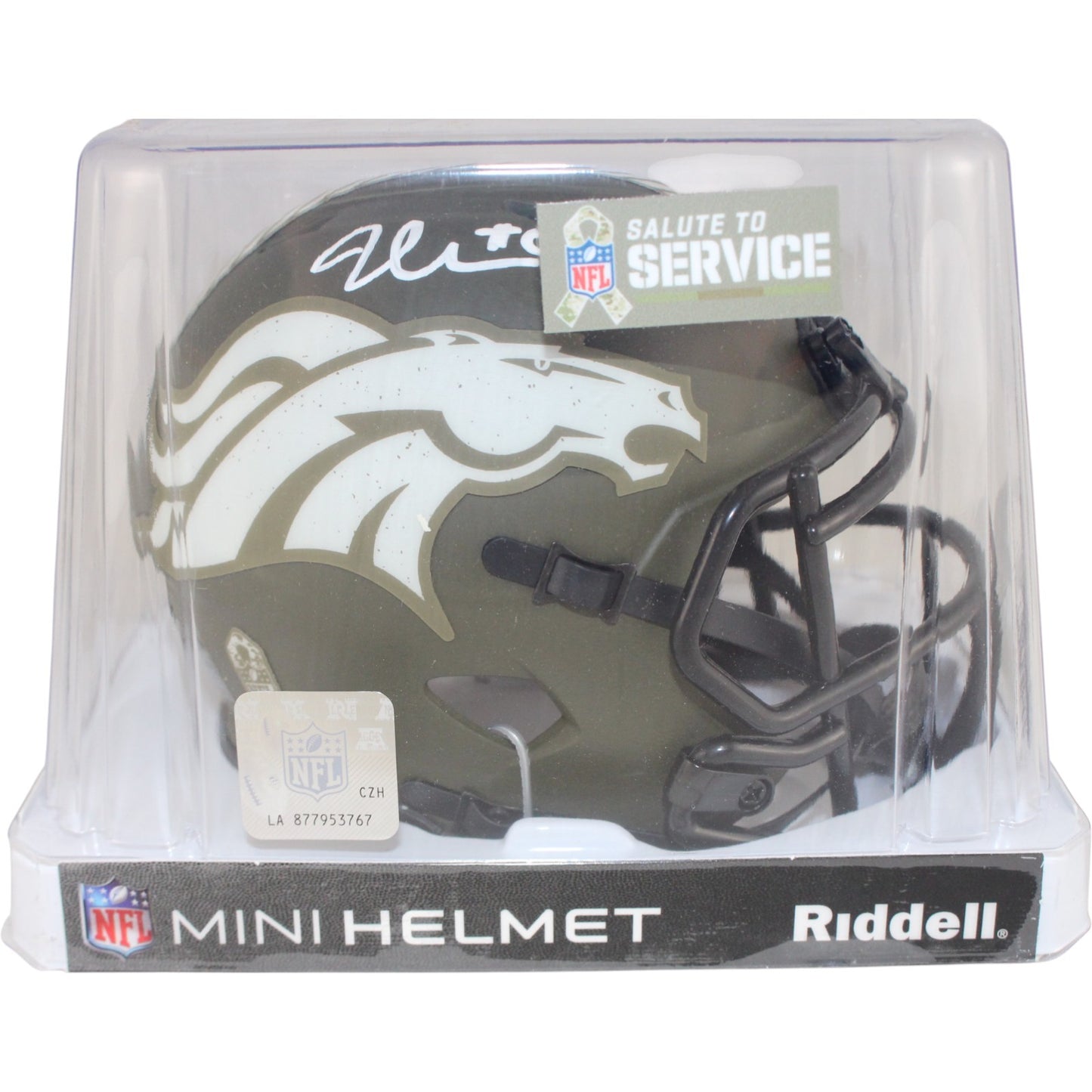 Jonathon Cooper Autographed Denver Broncos 2022 Salute to Service Mini Helmet