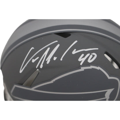 Von Miller Autographed Buffalo Bills Slate Mini Helmet (Beckett COA)