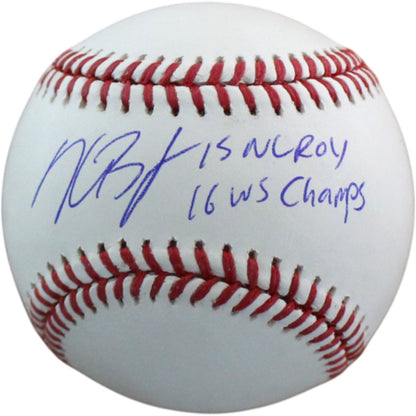 Kris Bryant Chicago Cubs Autographed Black OML Baseball Inscribed