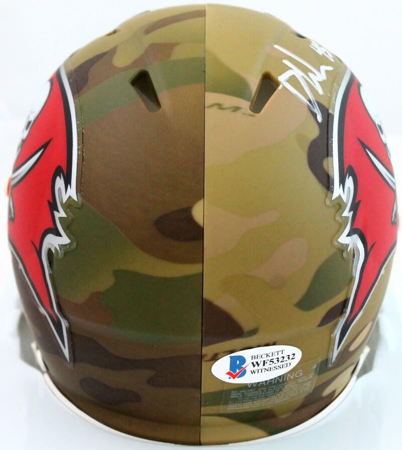Devin White Signed Tampa Bay Buccaneers Camo Speed Mini Helmet