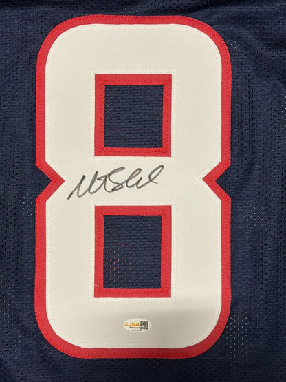 Matt Schaub Signed Houston Texans Custom Football Jersey JSA