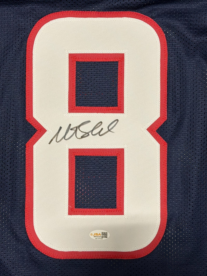 Matt Schaub Signed Houston Texans Custom Football Jersey JSA