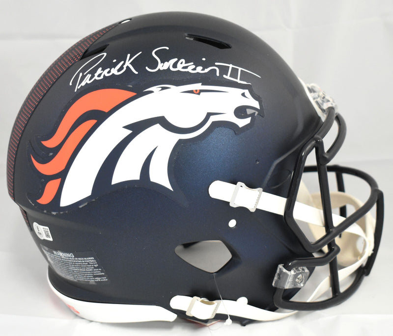 Patrick Surtain II Signed Denver Broncos Full Size Speed Authentic Helmet