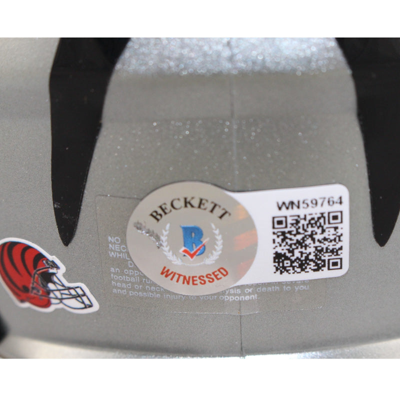 Boomer Esiason Autographed Cincinnati Bengals Flash Mini Helmet