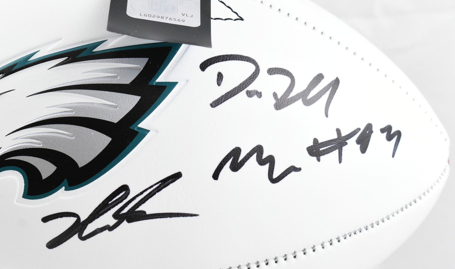 Jalen Carter & Darius Slay Multi-Signed Philadelphia Eagles Football