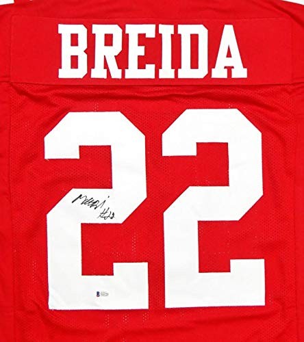 Matt Breida Signed Red Custom Football Jersey
