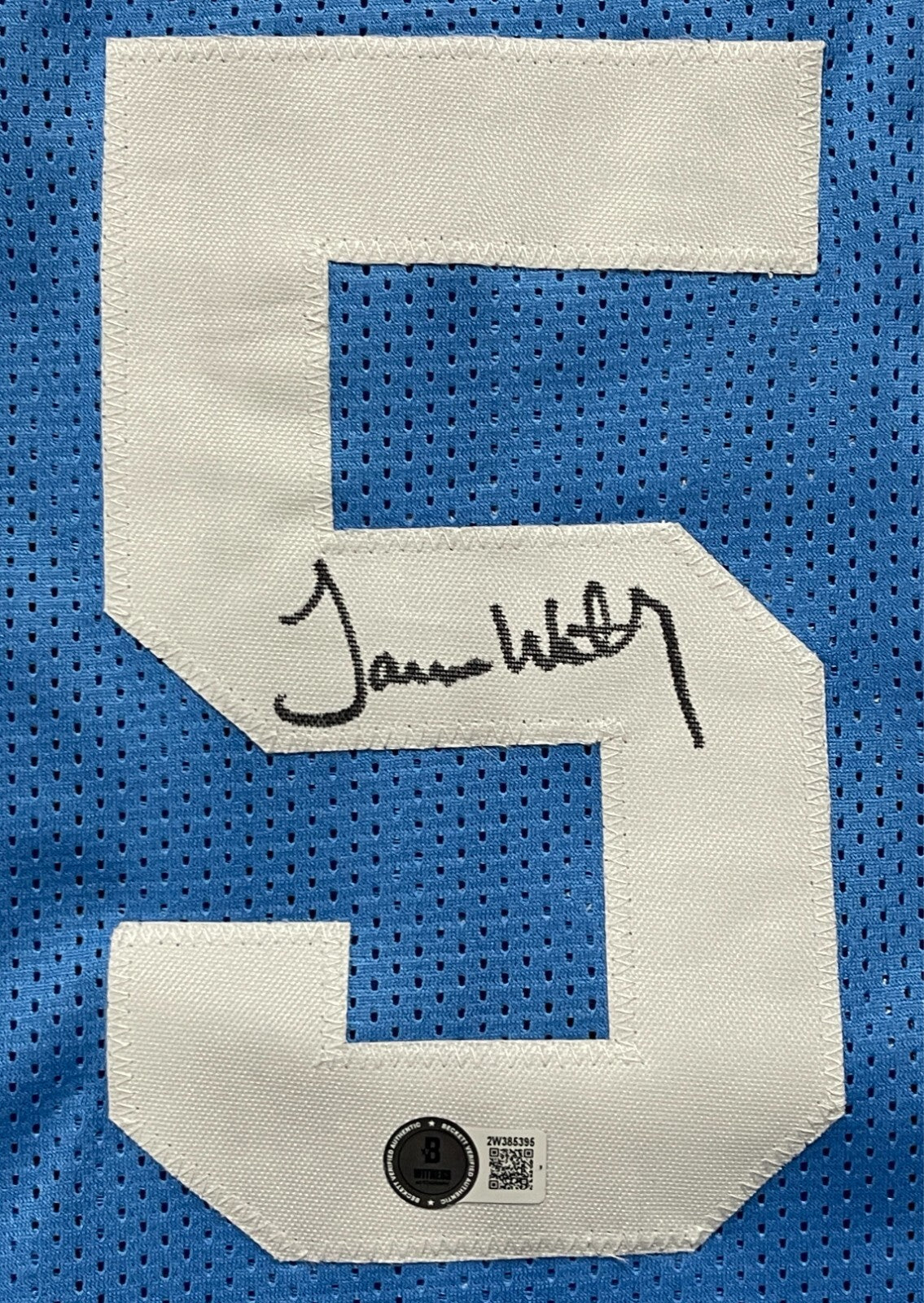 James Worthy Autographed North Carolina Custom Basketball Jersey
